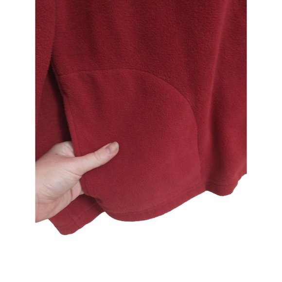 Kim Rogers Red Zip Up Long Sleeve Fleece sz L - Picture 6 of 8